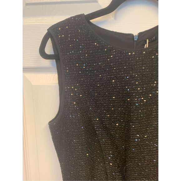 Metallic Tweed Sleeveless Dress by Motif - Picture 3 of 10